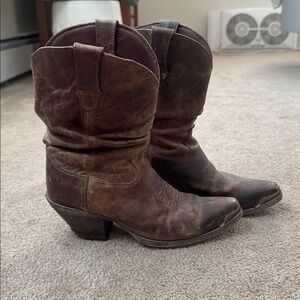Durango Dark Brown Leather Cowboy Boots